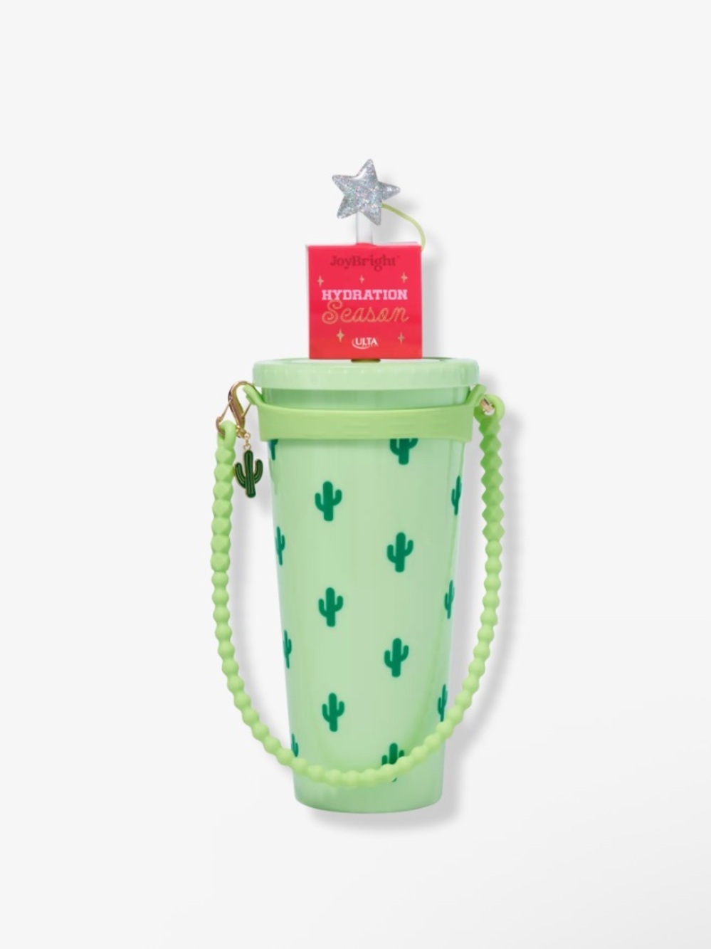 Cactus Print Green Drink Tumbler Crossbody